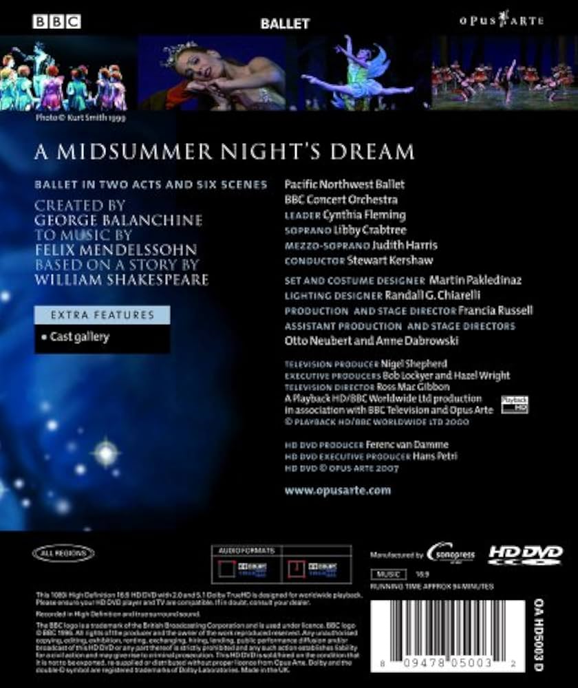 Amazon.com: A Midsummer Night's Dream : Mendelssohn, Pacific